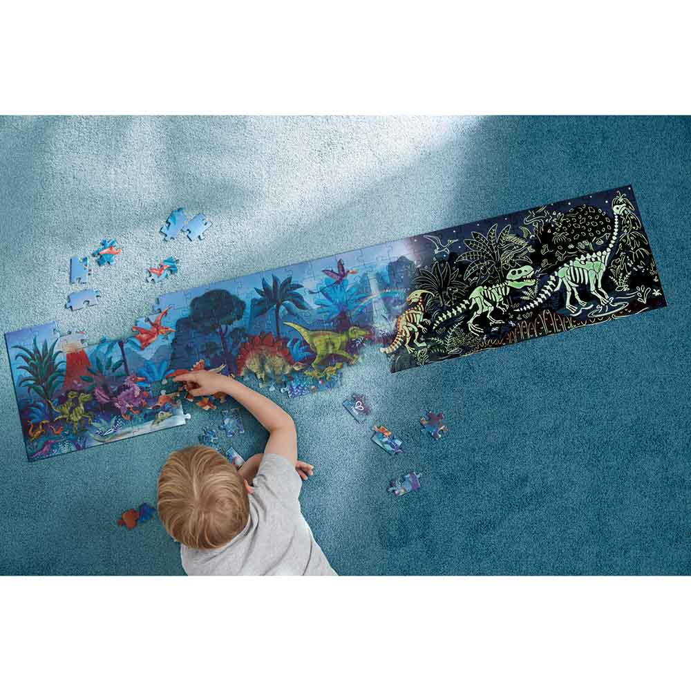 Hape Dinosaur Puzzle Glow in the Dark 1.5m 200pcs E1632 - Colorland Toys
