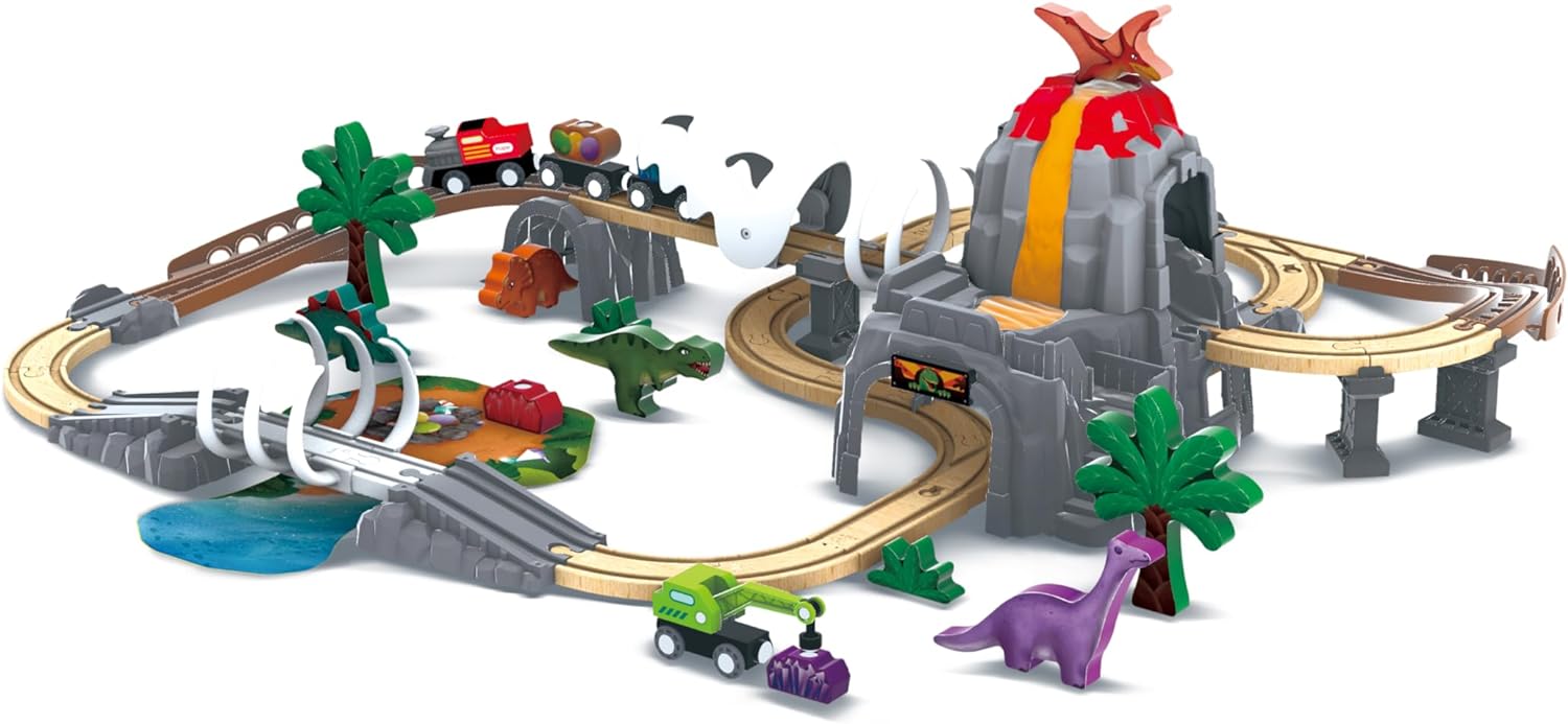 Hape Dinosaur Railway Adventure Set E3795 - Colorland Toys