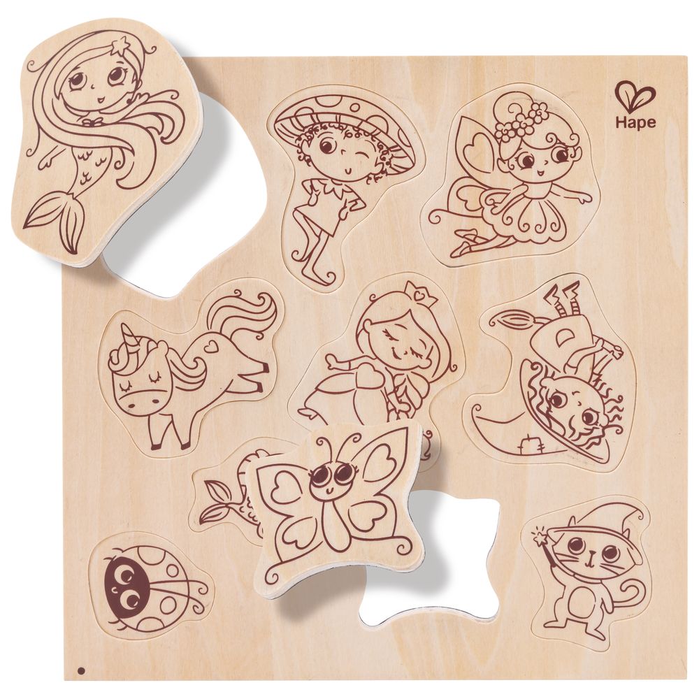 Hape DIY Magic Friends Art & Craft Set w/ Wooden Magnets - Colorland Toys