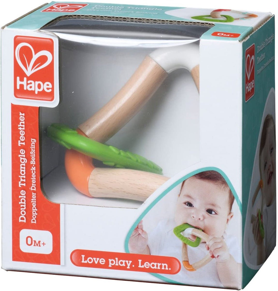 Hape Double Triangle Teether - Colorland Toys