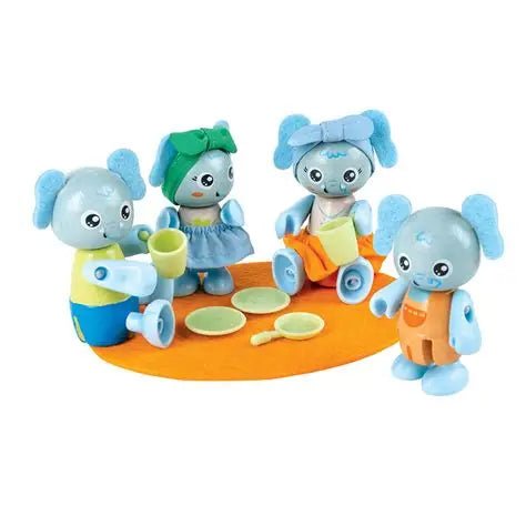 Hape Elephant Family Playset E3527 - Colorland Toys
