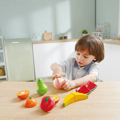 Hape Farm Shop Fruit Wooden Playset 7 pcs - Colorland Toys