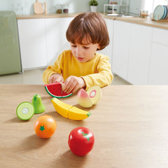 Hape Farm Shop Fruit Wooden Playset 7 pcs - Colorland Toys