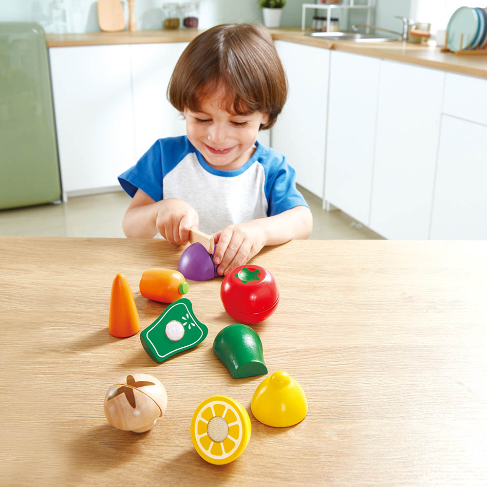 Hape Farm Shop Vegetables Kitchen and Food Wooden Playset - 7pcs - Colorland Toys