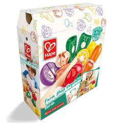Hape Farm Shop Vegetables Kitchen and Food Wooden Playset - 7pcs - Colorland Toys