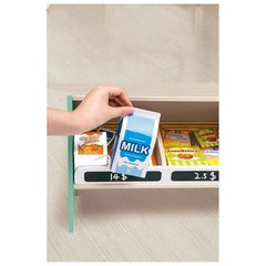 Hape Farmers Market Stall E3209 – Wooden Market Stall Playset with 62 Accessories - Colorland Toys