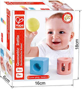 Hape Geometric Rattle Rice - Based Infant Toy - Colorland Toys