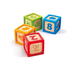 Hape Grip-N-Stack Smart Blocks Early Learning Toy - 4 Pcs - Colorland Toys