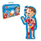 Hape Human Body Jigsaw Puzzle 60pcs w/ 10 pcs Wooden Body Parts - Colorland Toys
