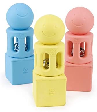 Hape Infant Geometric Rattle Trio - 9pc - Colorland Toys