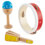 Hape Junior Percussion Musical Playset - 3pcs - Colorland Toys