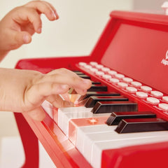 Hape Learn Piano W/ Lights & Stool Red E0630 - Colorland Toys
