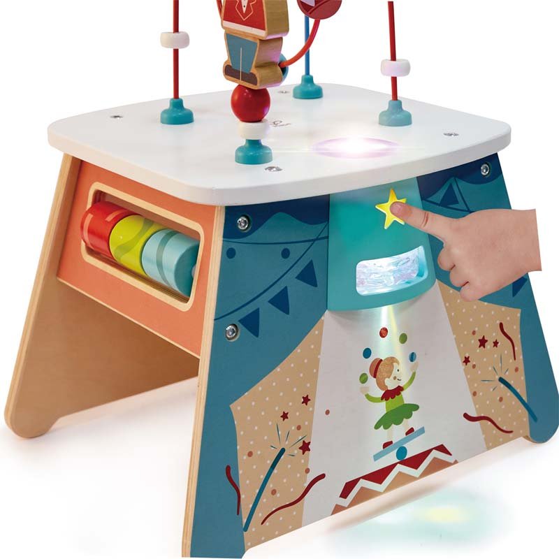 Hape Light - Up Circus Educational Activity Cube Playset - Colorland Toys