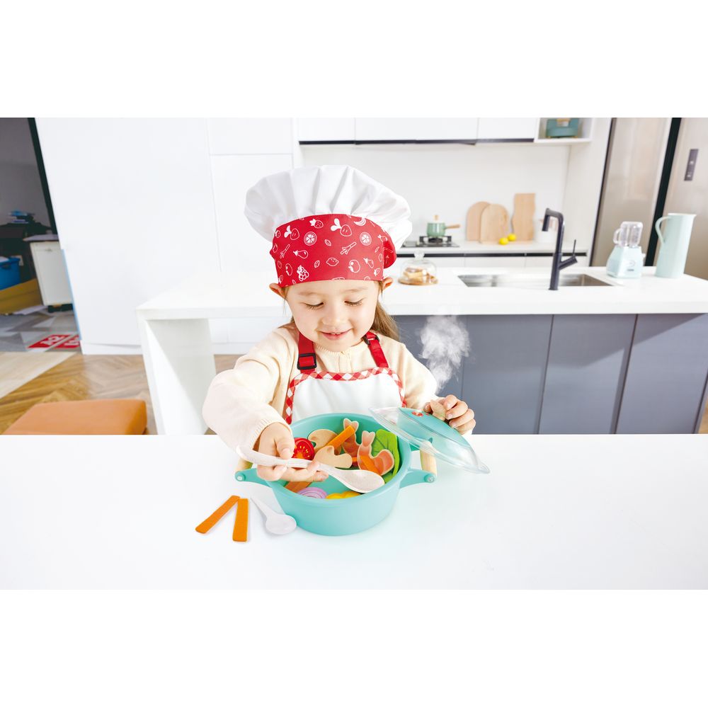 Hape Little Chef Cooking & Steam Toy Kitchen Playset - Colorland Toys