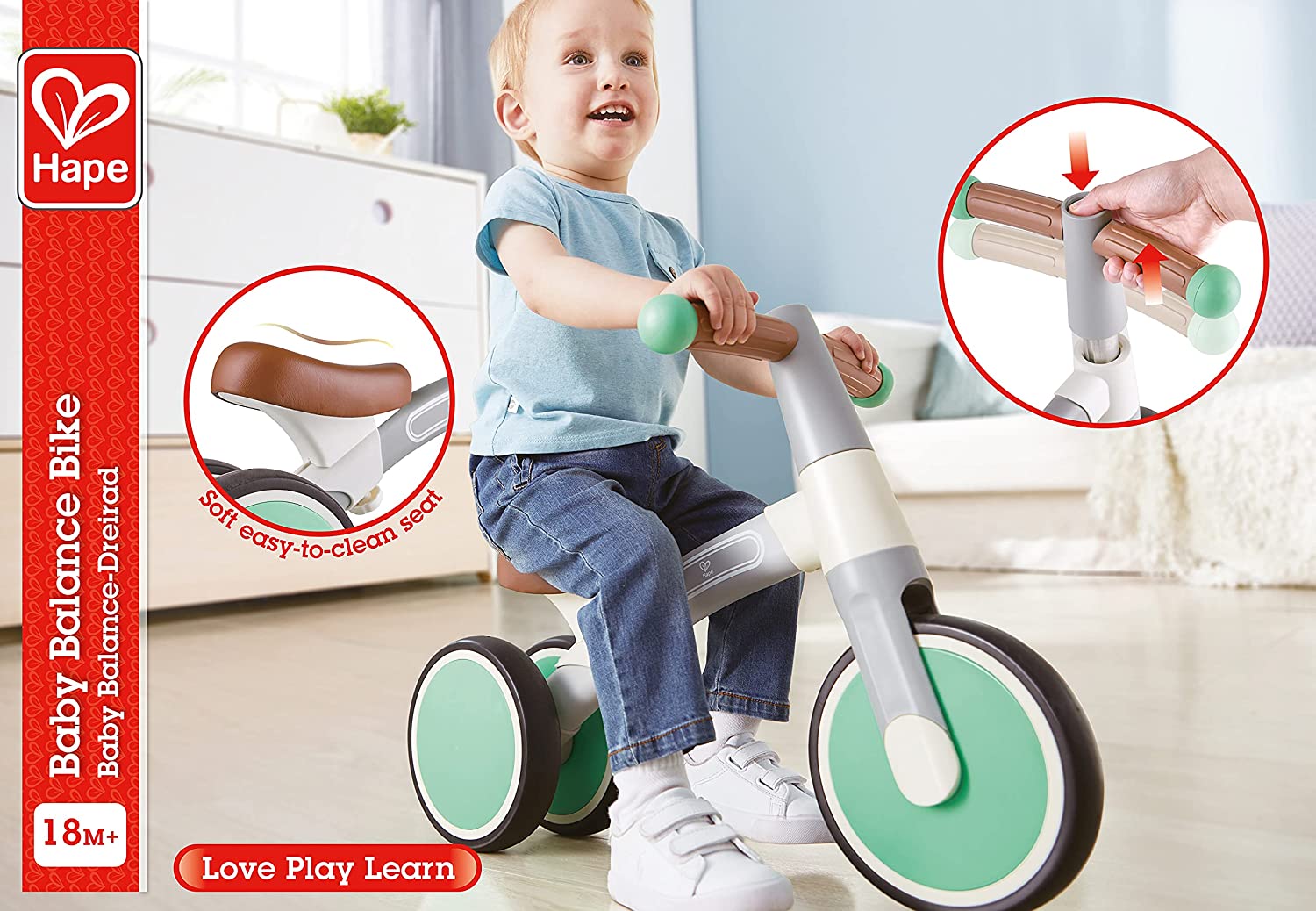 Hape My First Balance Bike Vespa Green E0104 - Colorland Toys