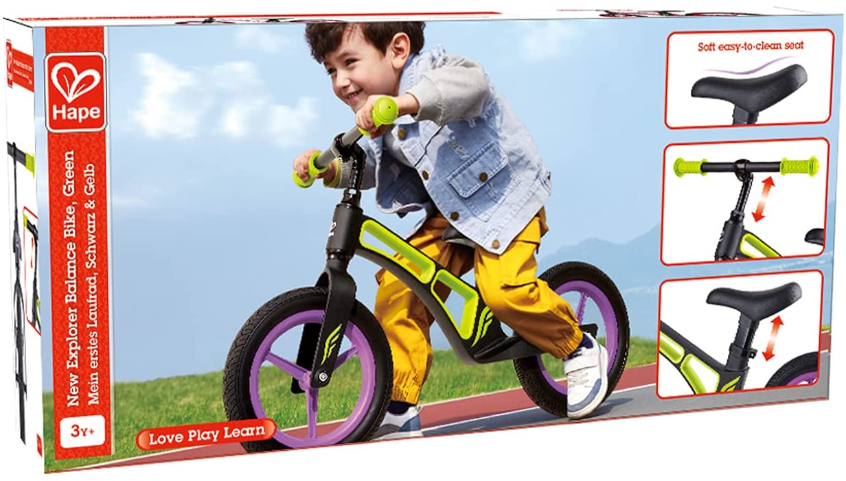 Hape New Explorer Balance Adjustable Lightweight Bike - Colorland Toys