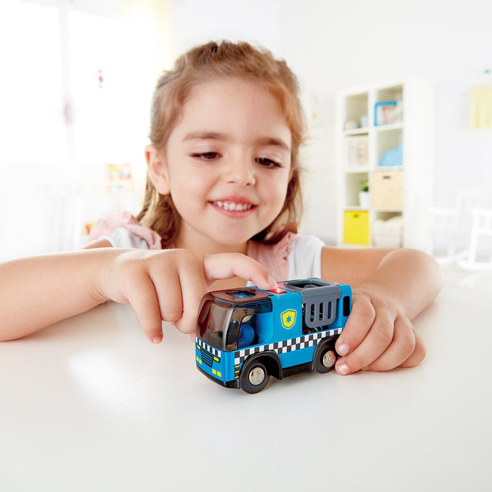 Hape Police Car With Siren - Colorland Toys