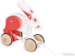 Hape Push and Pull Bunny Wooden Pull Along Toy - Colorland Toys
