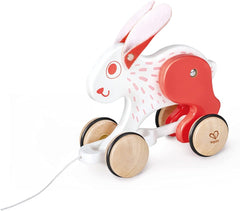 Hape Push and Pull Bunny Wooden Pull Along Toy - Colorland Toys