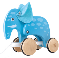 Hape Push and Pull Elephant Wooden Pull Along Toy - Colorland Toys