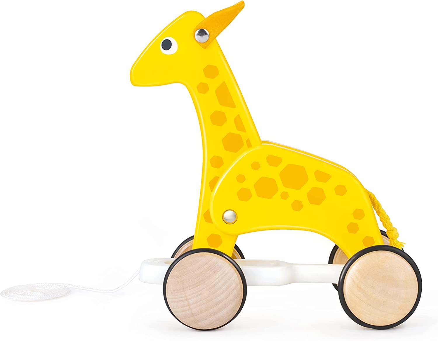 Hape Push and Pull Giraffe Wooden Pull Along Toy - Colorland Toys