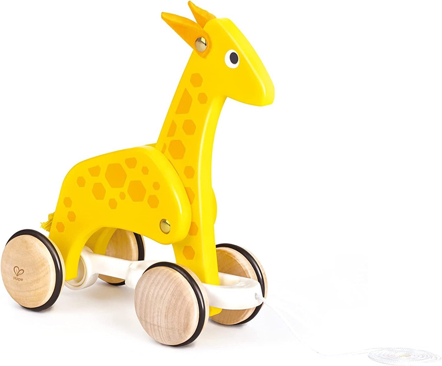 Hape Push and Pull Giraffe Wooden Pull Along Toy - Colorland Toys