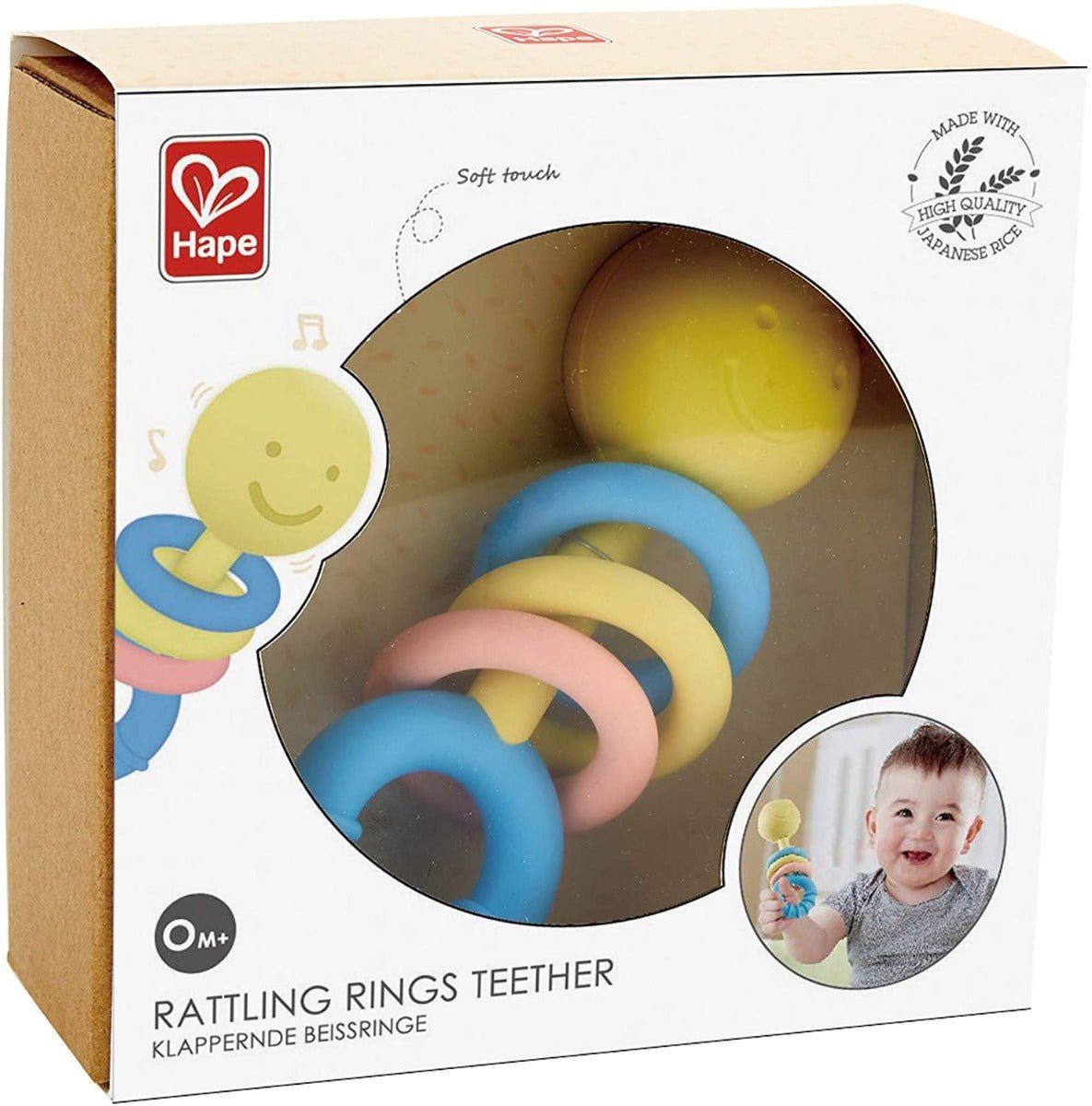 Hape Rattling Rings Teether E0024 - Colorland Toys