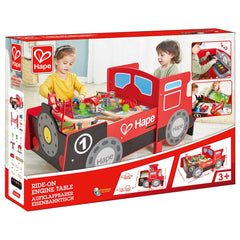 Hape Ride - On Engine Wooden Railway Set Play Table 32pcs - Colorland Toys