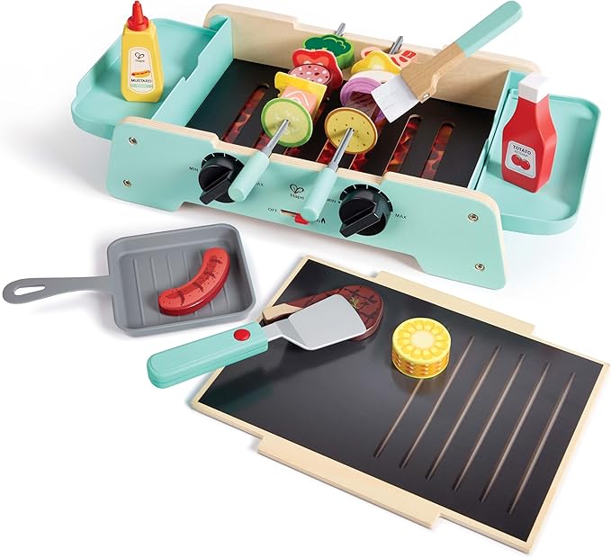 Hape Sizzling Griddle & Grill BBQ E3214 - Colorland Toys