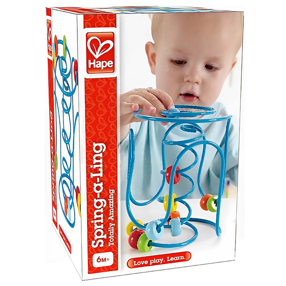 Hape Spring - a - Ling Bead Maze - Colorland Toys
