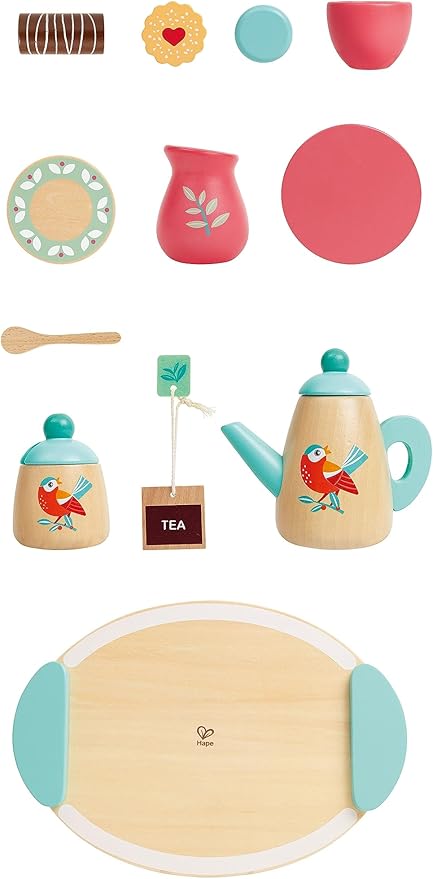 Hape Tea Time Wooden Play Set E3207 - Colorland Toys