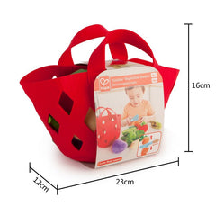 Hape Toddler Vegetable Basket E3167 - Colorland Toys