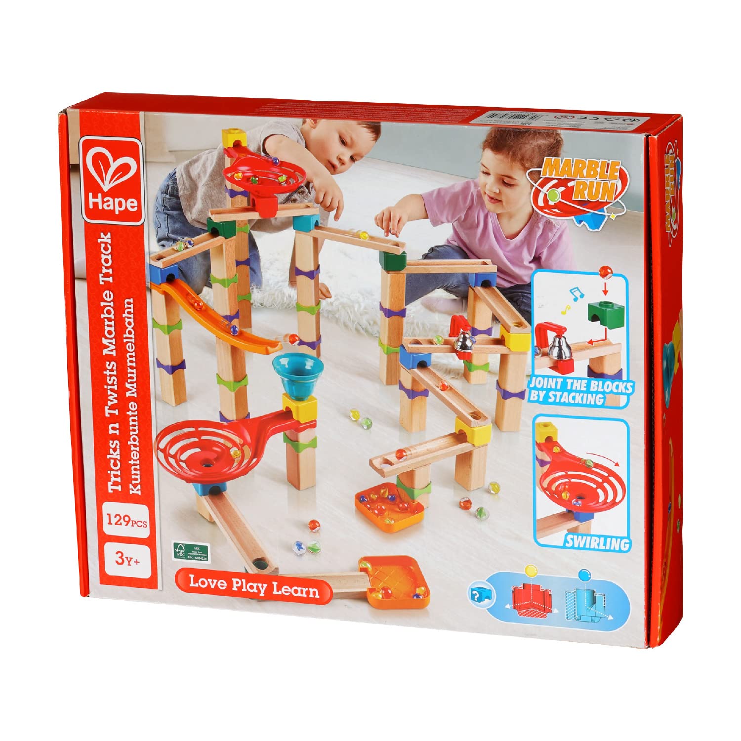 Hape Tricks & Twists Marble Track E1100 - Colorland Toys