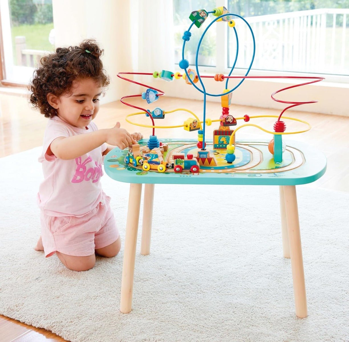 Hape Twisting Railway Maze Table E3829 - Colorland Toys