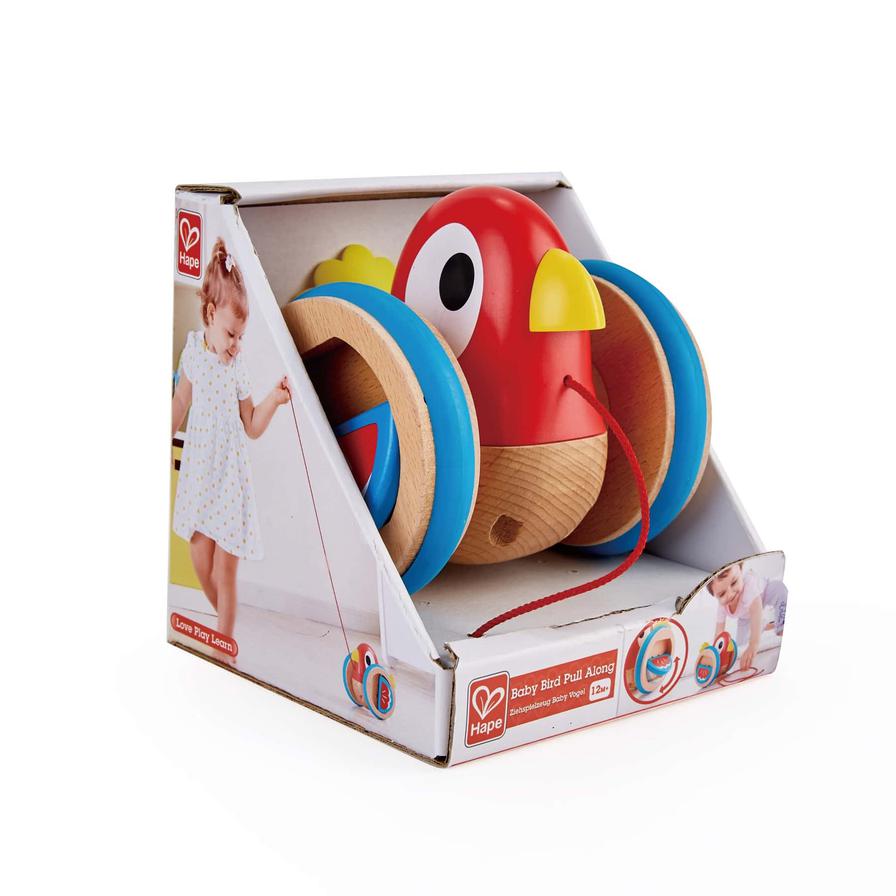 Hape Wooden Bird - Themed Push and Pull - Along Toy - Colorland Toys
