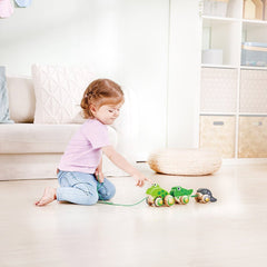 Hape Wooden Frog - Themed Push and Pull - Along Toy - Colorland Toys