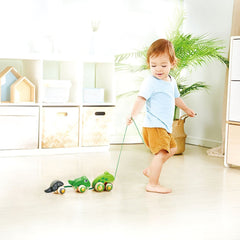 Hape Wooden Frog - Themed Push and Pull - Along Toy - Colorland Toys