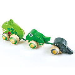 Hape Wooden Frog - Themed Push and Pull - Along Toy - Colorland Toys