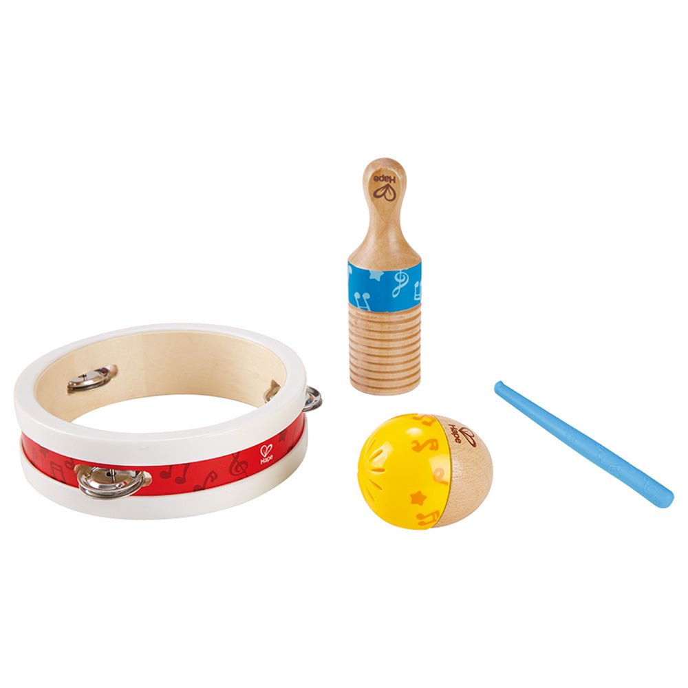 Hape Wooden Musical Rhythm Set 4pcs - Colorland Toys