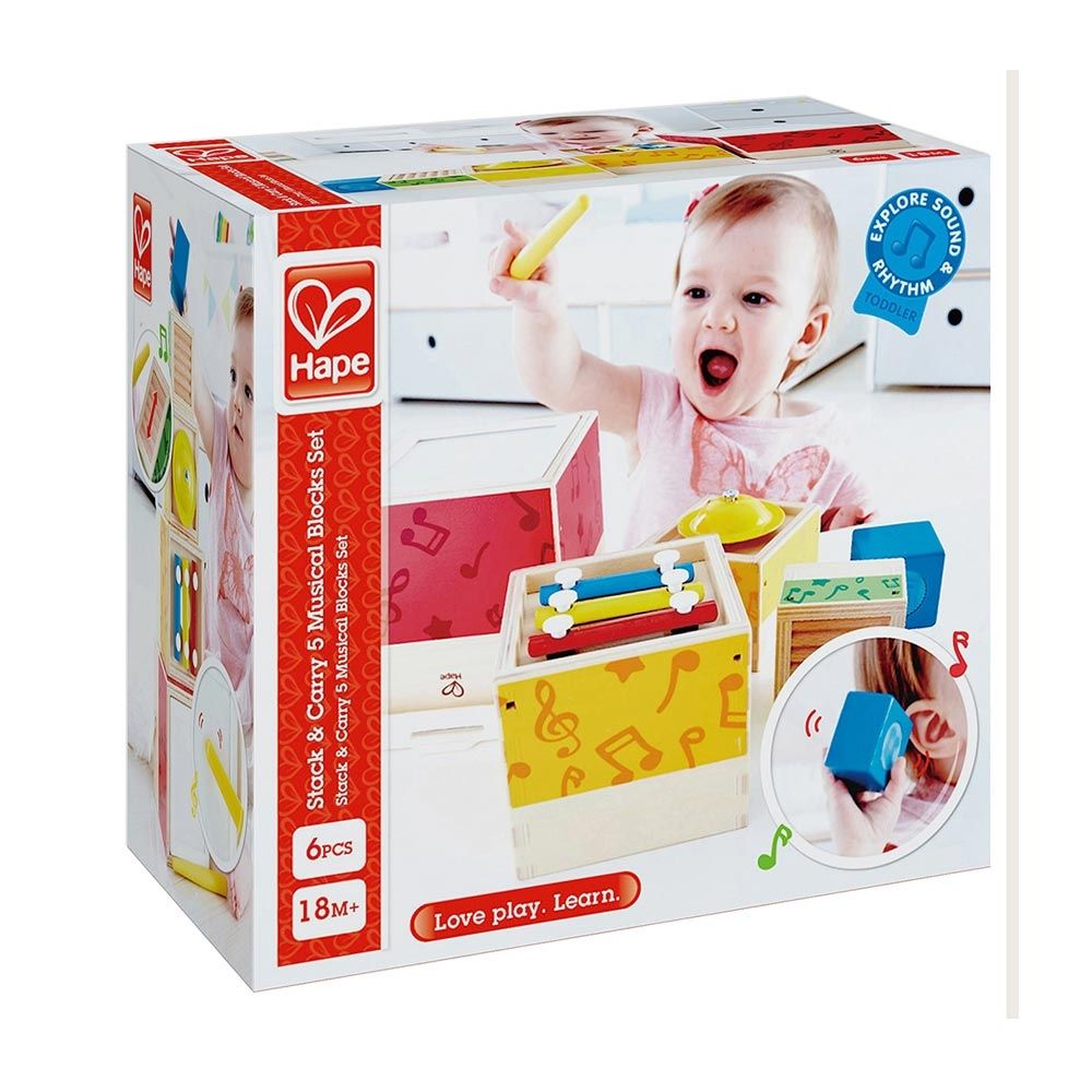 Hape Wooden Stacking Musical Set - Colorland Toys