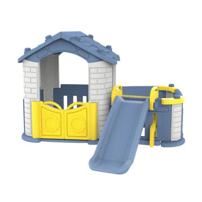 Happy Big Play House with Slide Blue CHD - 803 - Colorland Toys