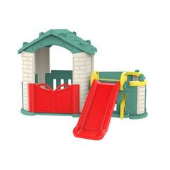 Happy Big Play House with Slide Green CHD - 803 - Colorland Toys
