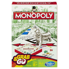 Hasbro Monopoly Grab & Go Travel Game B1002 - Colorland Toys