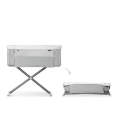 Hauck Face to Me 2 Melange Grey Baby Bed 608531 - Colorland Toys