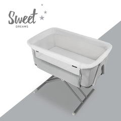 Hauck Face to Me 2 Melange Grey Baby Bed 608531 - Colorland Toys