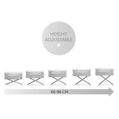 Hauck Face to Me 2 Melange Grey Baby Bed 608531 - Colorland Toys