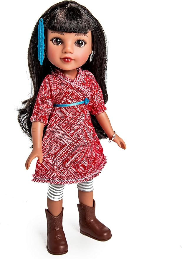 Hearts For Hearts Girls Mosi Native American 14 - inch Doll 36116 - Colorland Toys