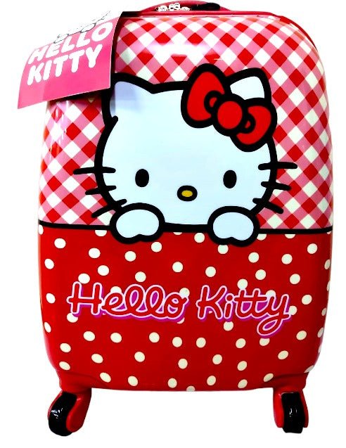 Hello Kitty Kids Luggage with Reusable Stickers 18inch TBT23HKCRKL410 - Colorland Toys