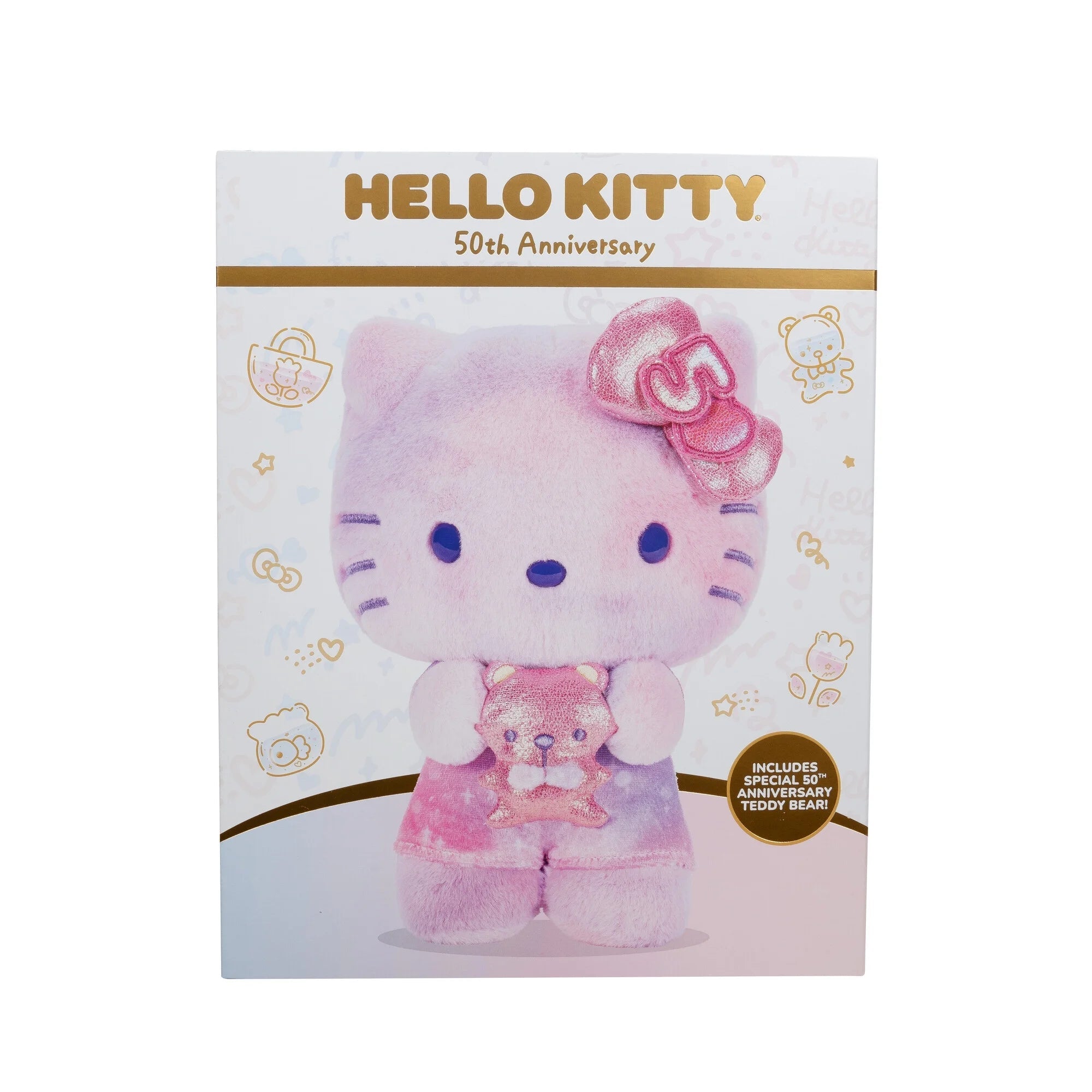Hello Kitty Ultra Premier 8" Plush 50th Anniversary HKT0211 - Colorland Toys