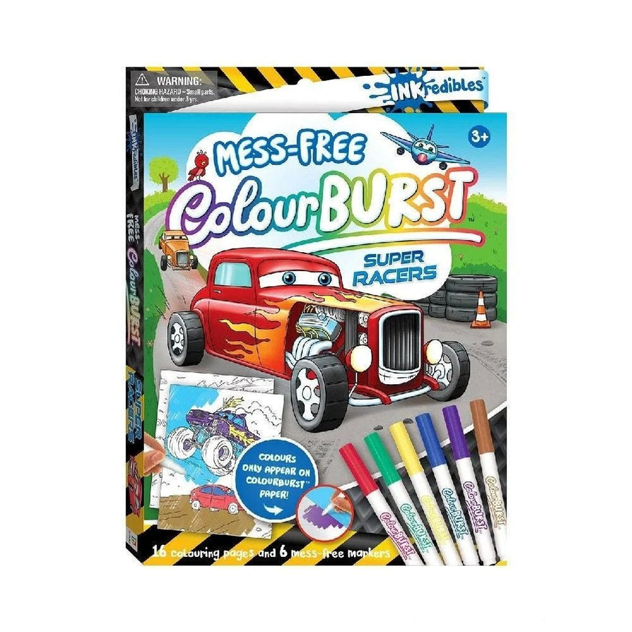 Hinkler Inkredibles Super Racers Colour Burst 944826